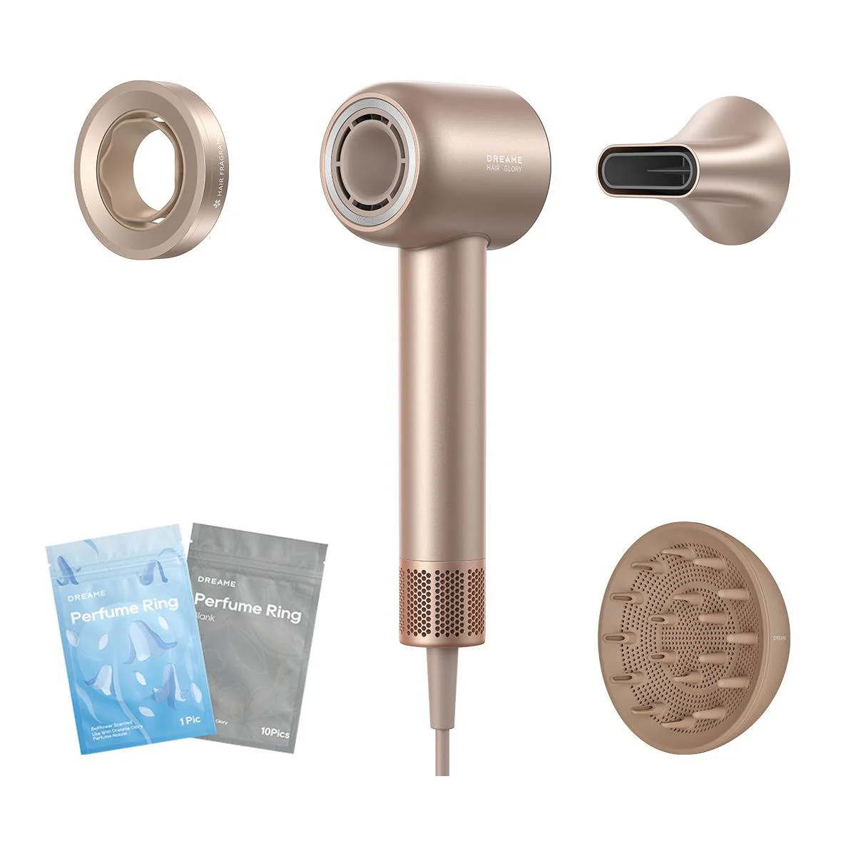 Dreame Hair Glory Mix High-Speed Hair Dryer (Gold)