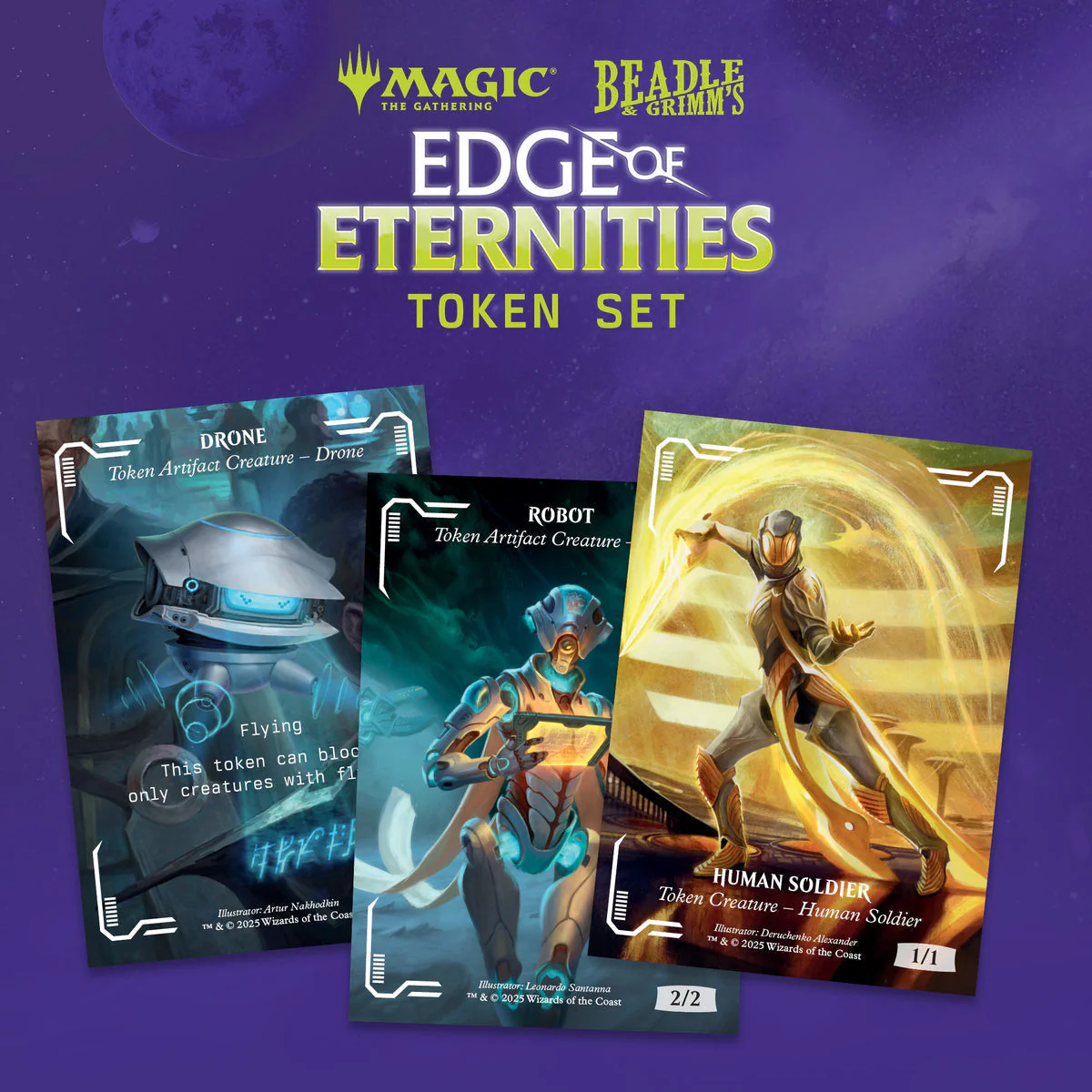 Dungeons & Dragons Beadle & Grimm's Edge of Eternities Token Set MTG - Image 3