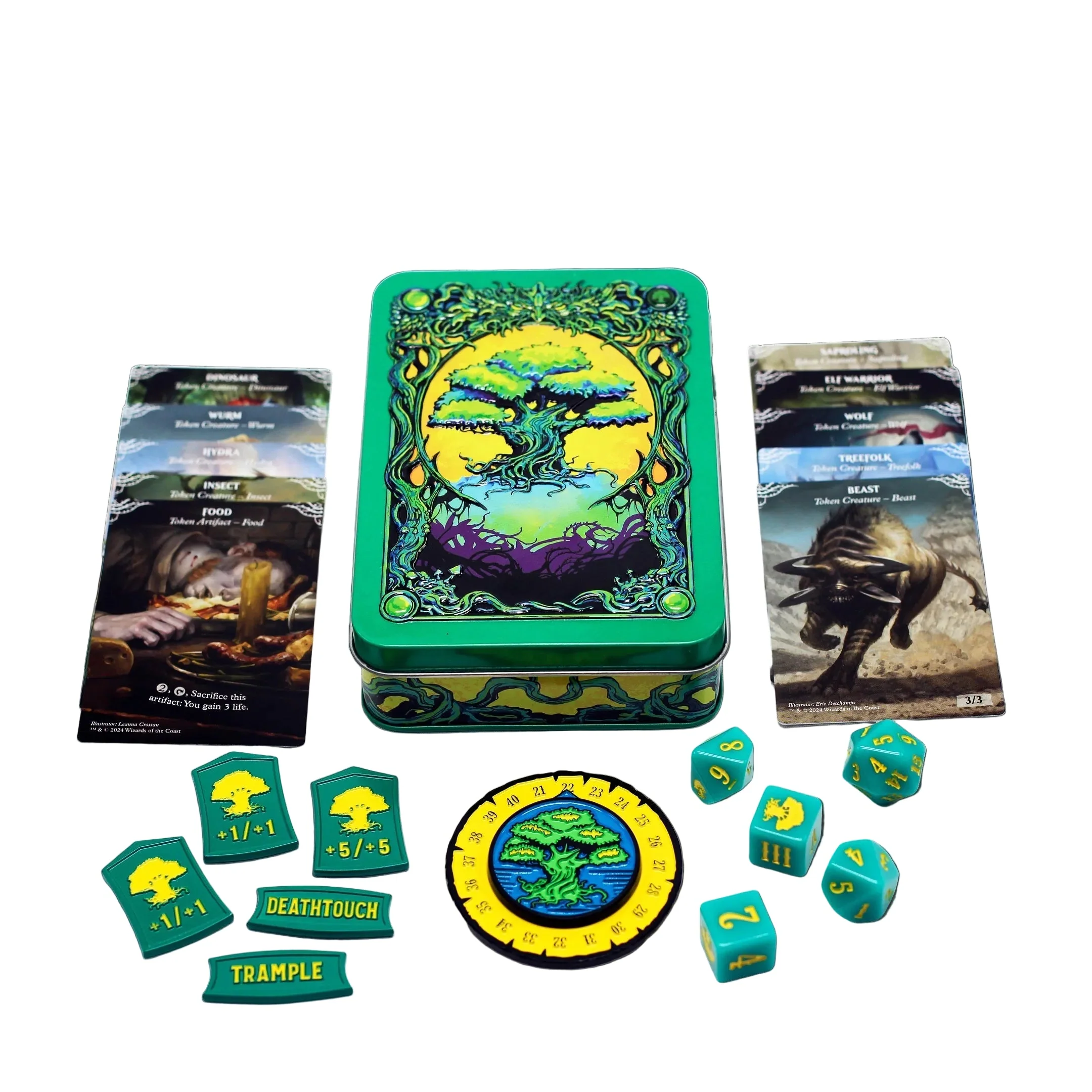 Dungeons & Dragons Beadle & Grimm's MTG Green Mana Token Set