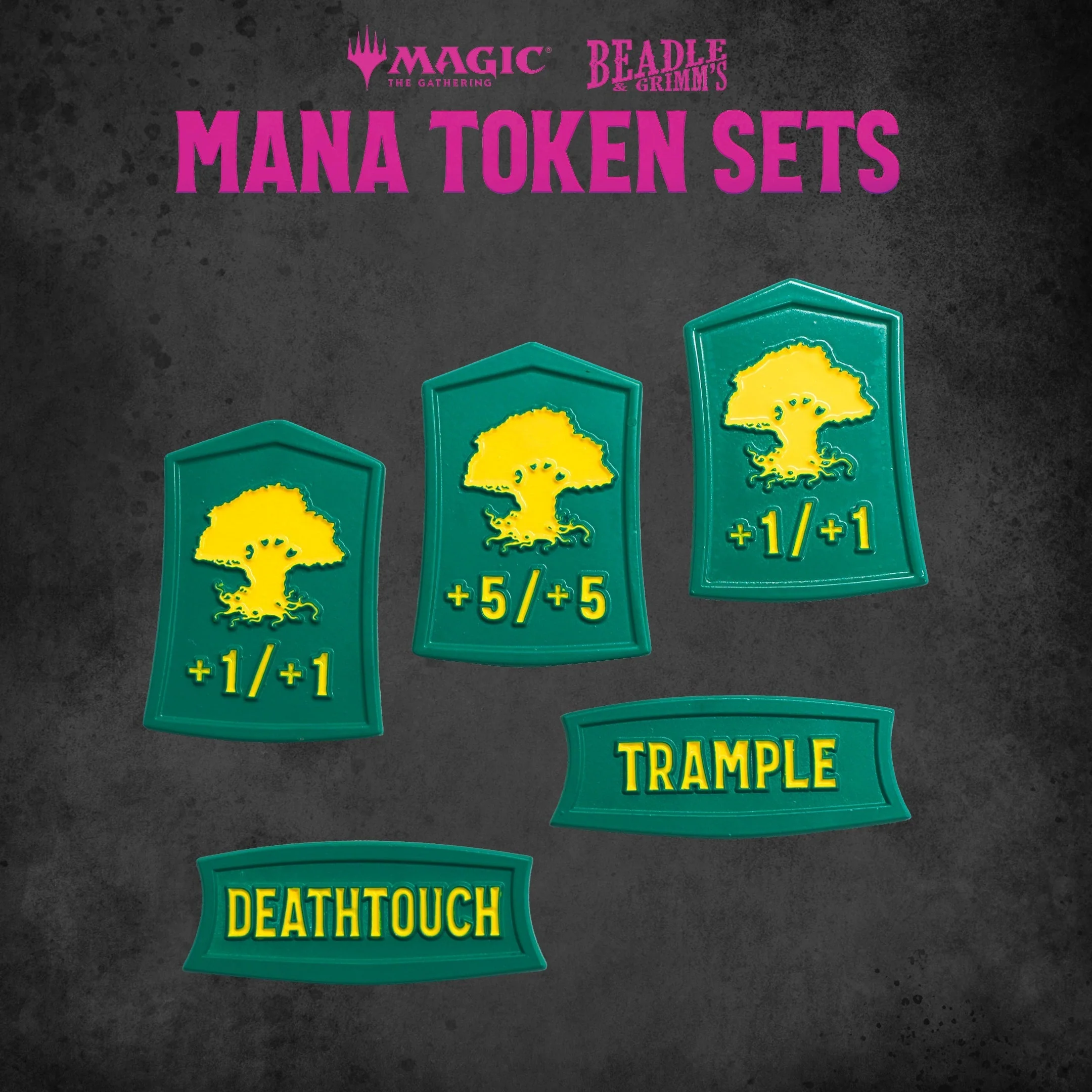 Dungeons & Dragons Beadle & Grimm's MTG Green Mana Token Set - Image 4