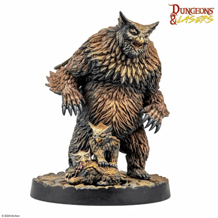 Dungeons & Dragons Dungeons & Lasers: Miniatures Owlbear Family - Image 2