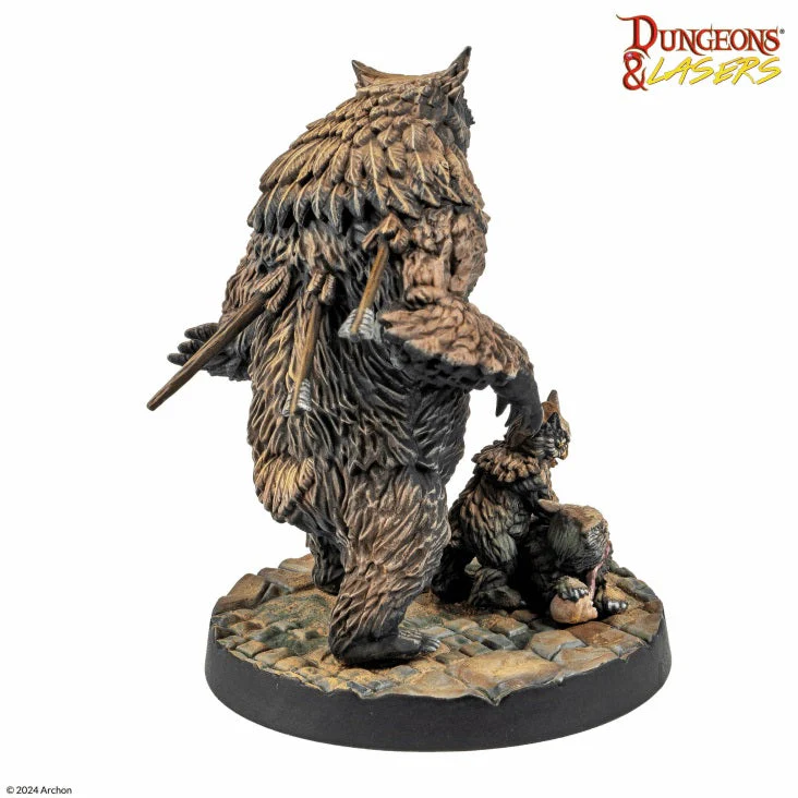 Dungeons & Dragons Dungeons & Lasers: Miniatures Owlbear Family - Image 3