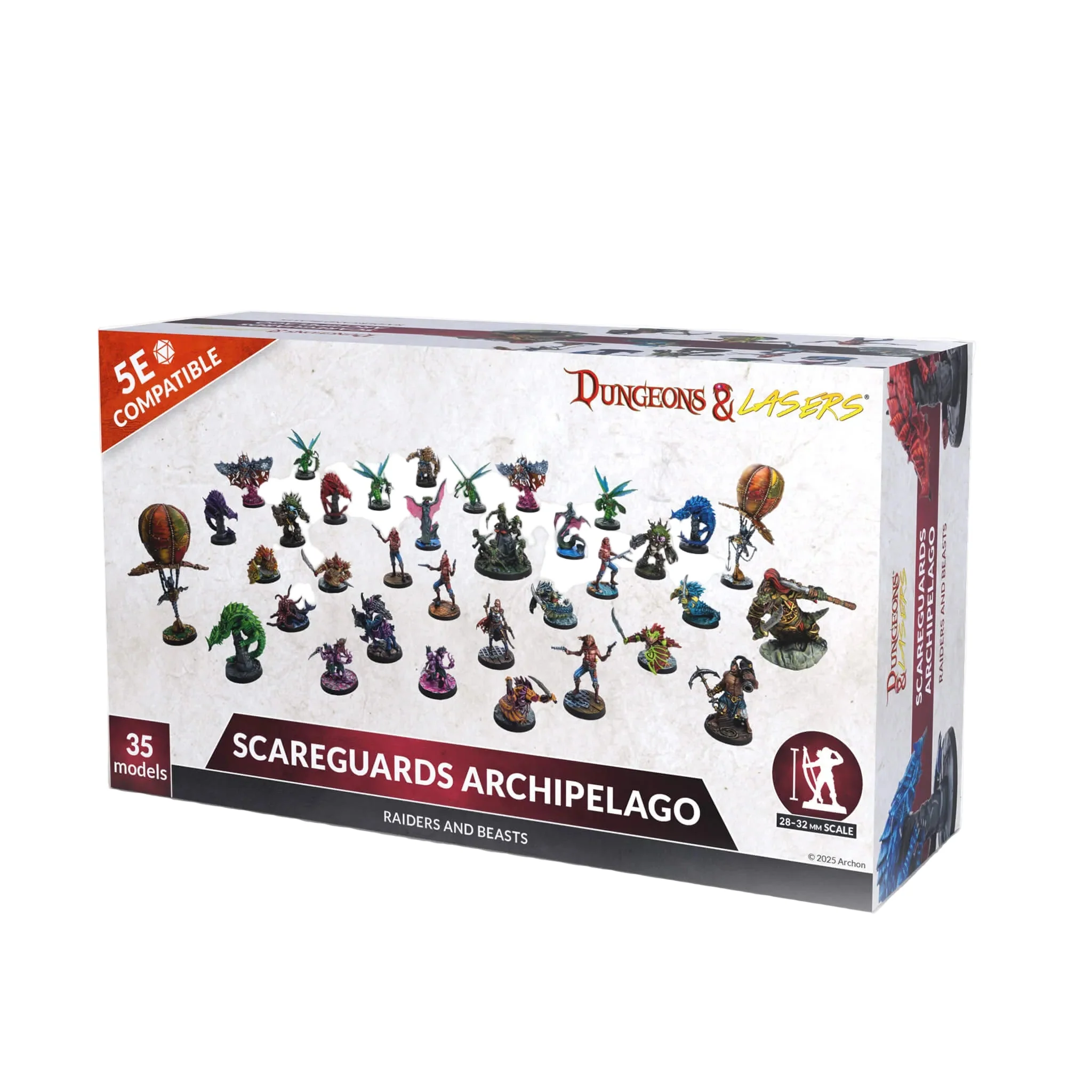 Dungeons & Dragons Dungeons & Lasers: Miniatures Raiders And Beasts Of Scareguards Archipelago