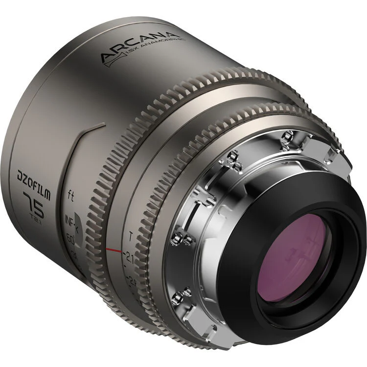 DZOFilm Arcana 75mm Anamorphic Prime Lens (ARRI PL, Titanium - Imperial) - Image 2