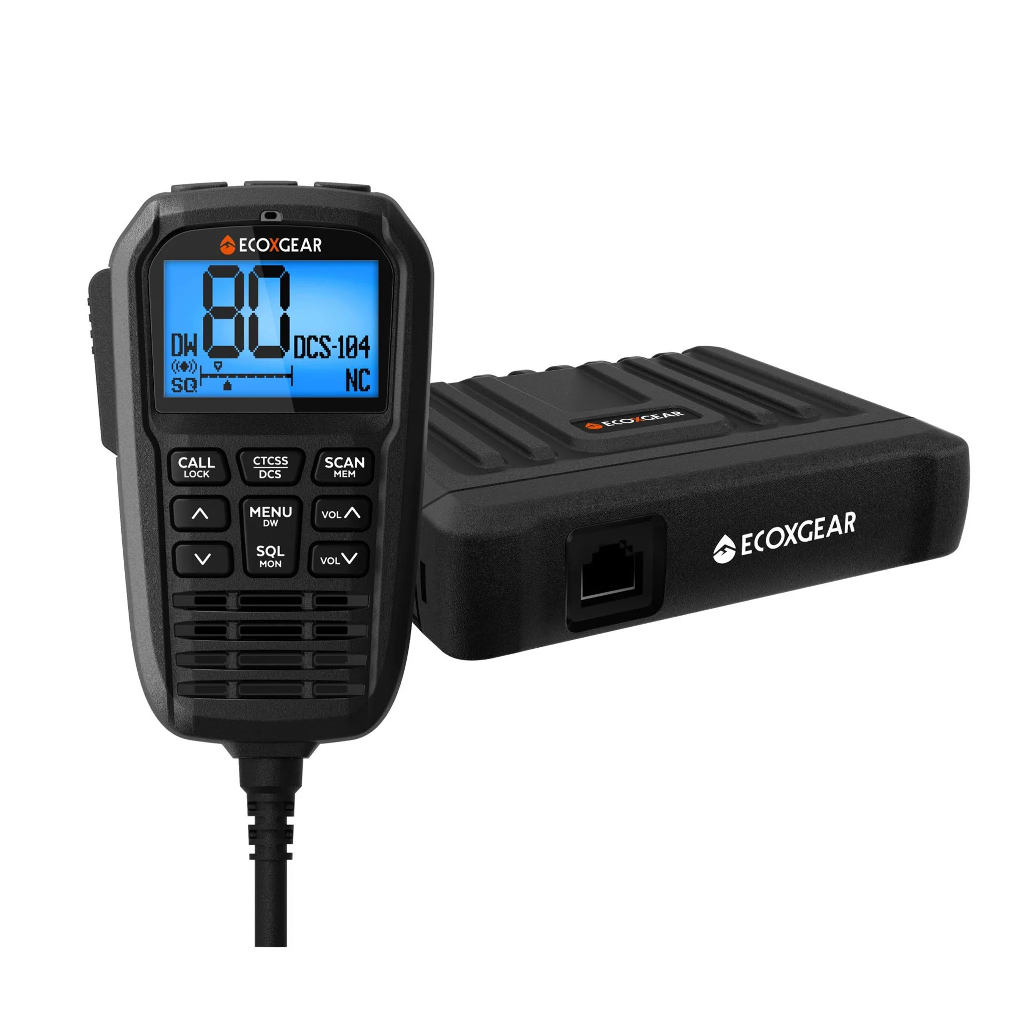 EcoXgear EXG3000-4WDPK 5W Compact UHF CB Radio with Multi-Colour LCD & Mic (4X4 Pack)