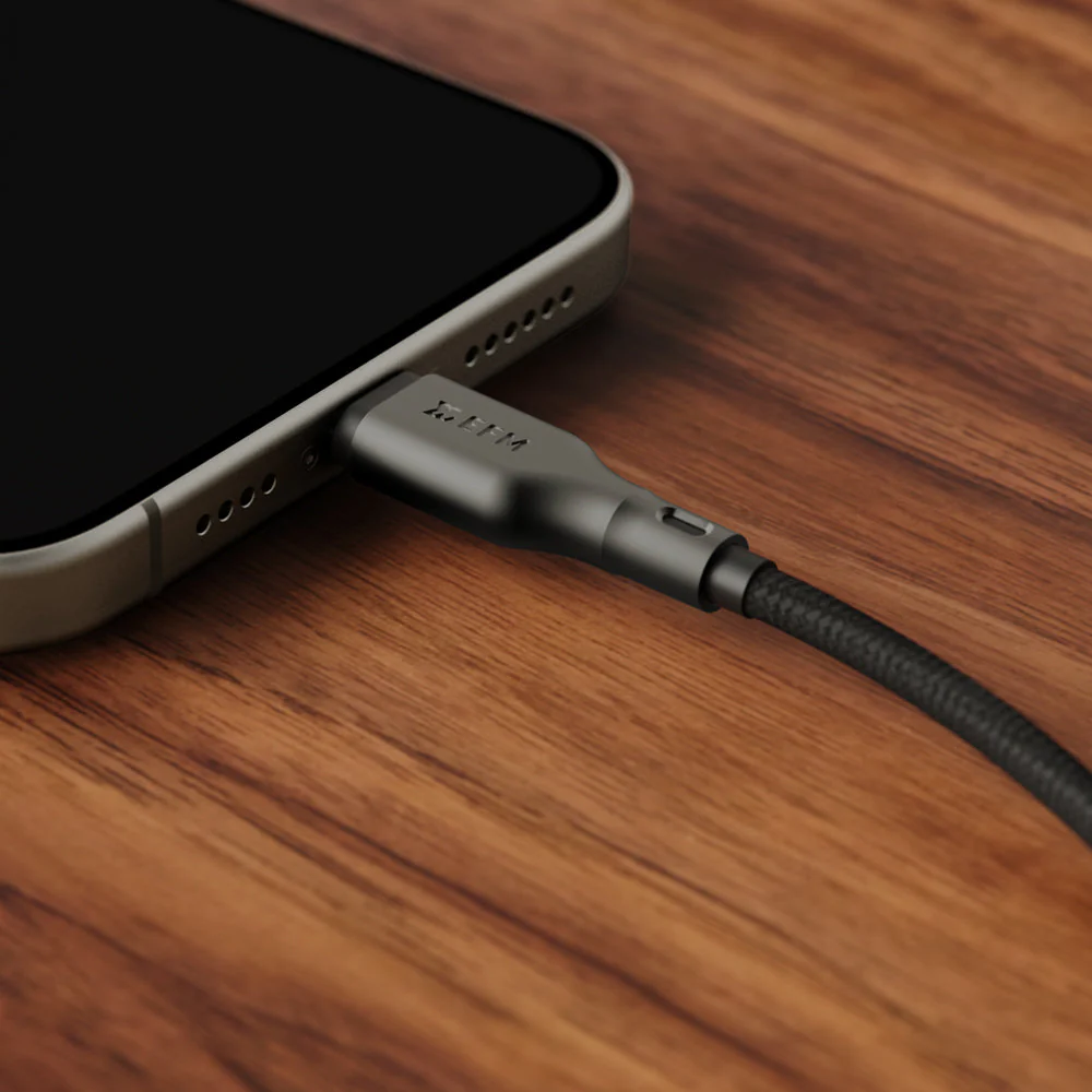EFM 140W Pro Power and Data USB-C Cable with 1M Braided Cable (Black) - Image 4