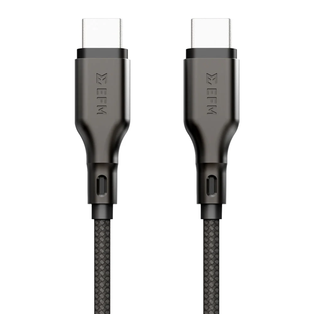 EFM 140W Pro Power and Data USB-C Cable with 1M Braided Cable (Black) - Image 5