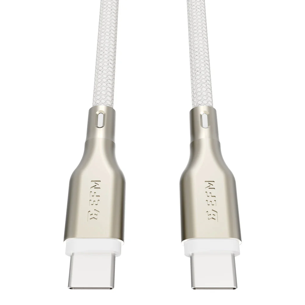 EFM 140W Pro Power and Data USB-C Cable with 1M Braided Cable (White) - Image 5