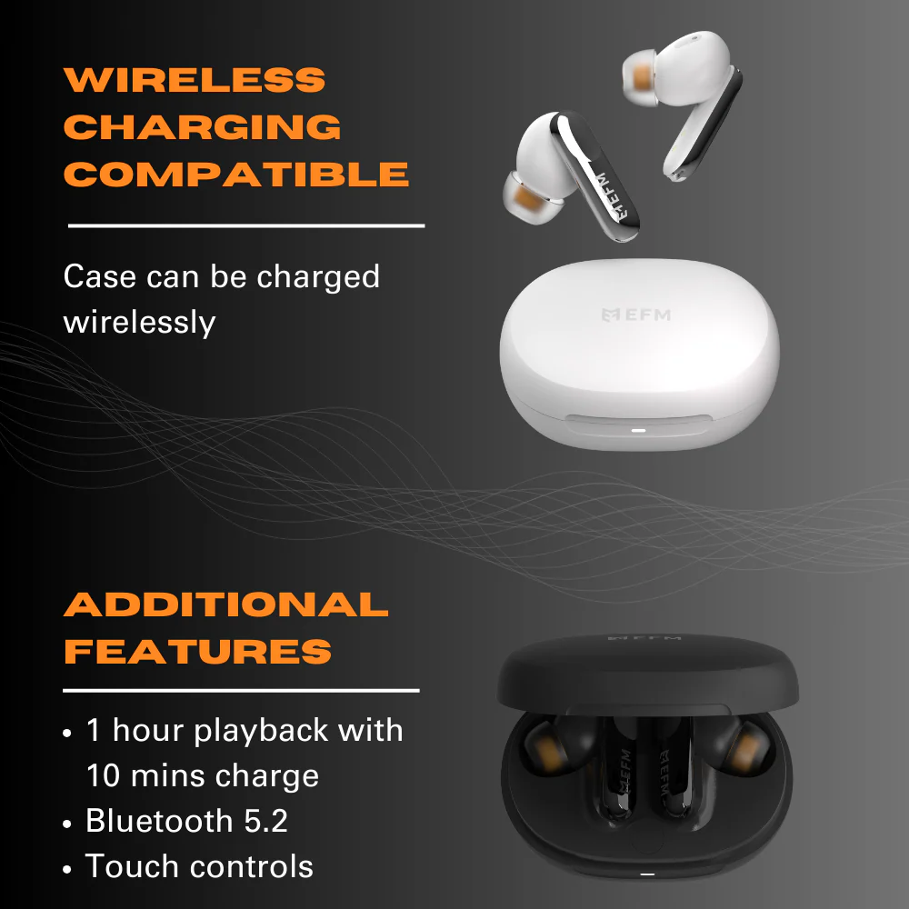 EFM Chicago TWS Earbuds (White) - Image 4