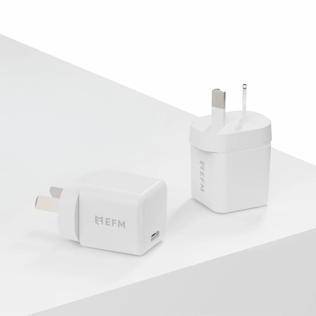 EFM ECO 20W GaN Wall Charger Twin Pack (White) - Image 2