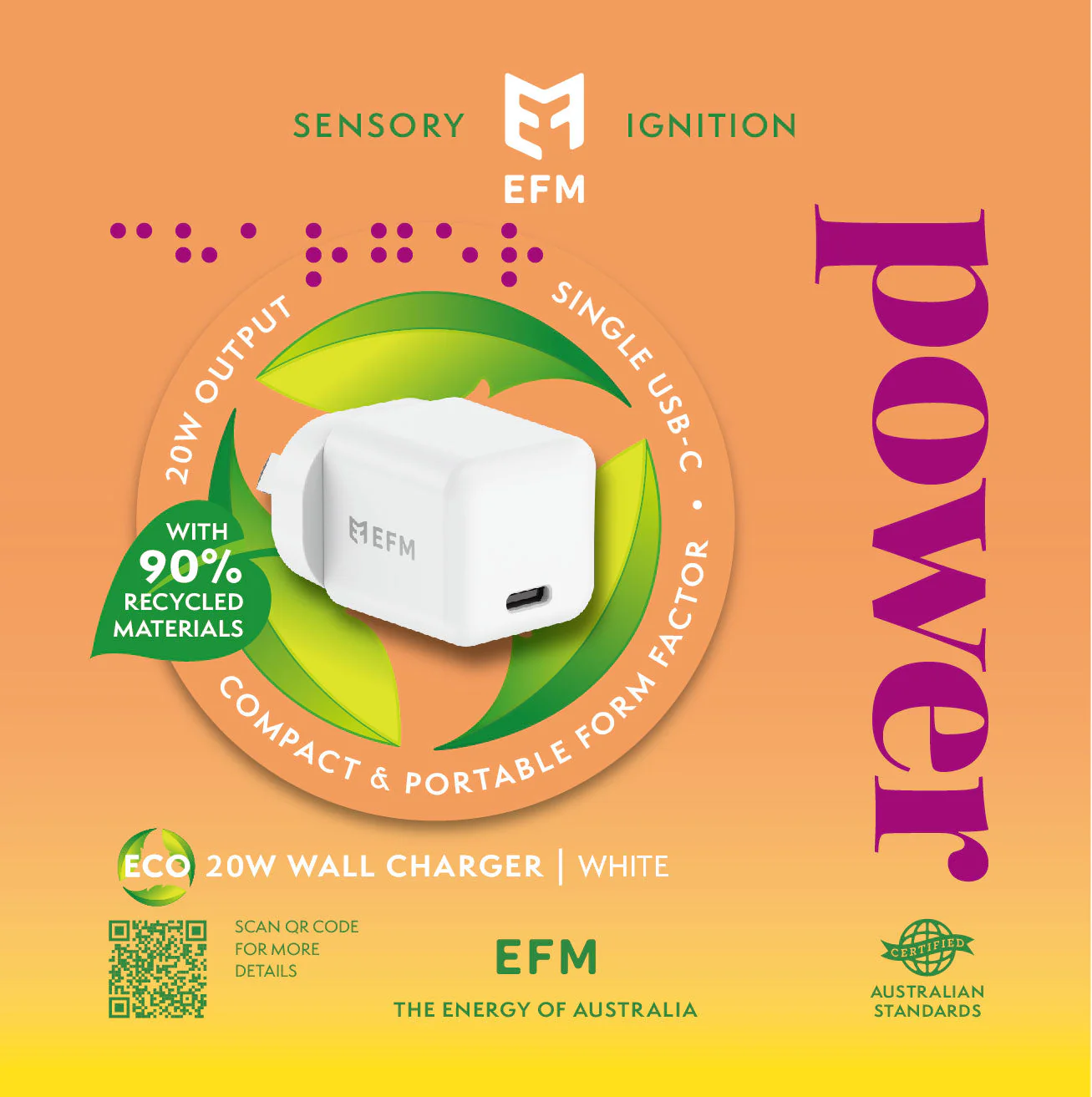 EFM ECO 20W Wall Charger - Image 4