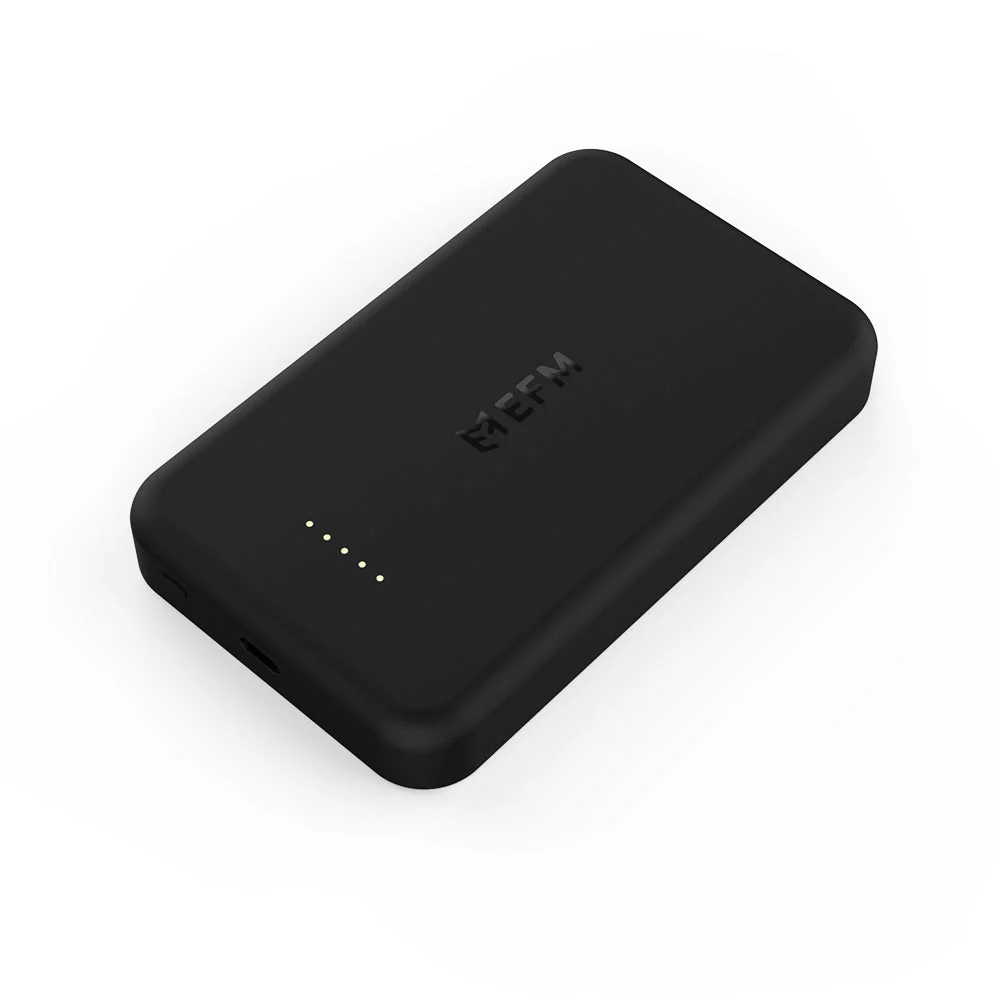EFM Flux Wireless 5,000mAh Power Bank - MagSafe Compatible (Charcoal)