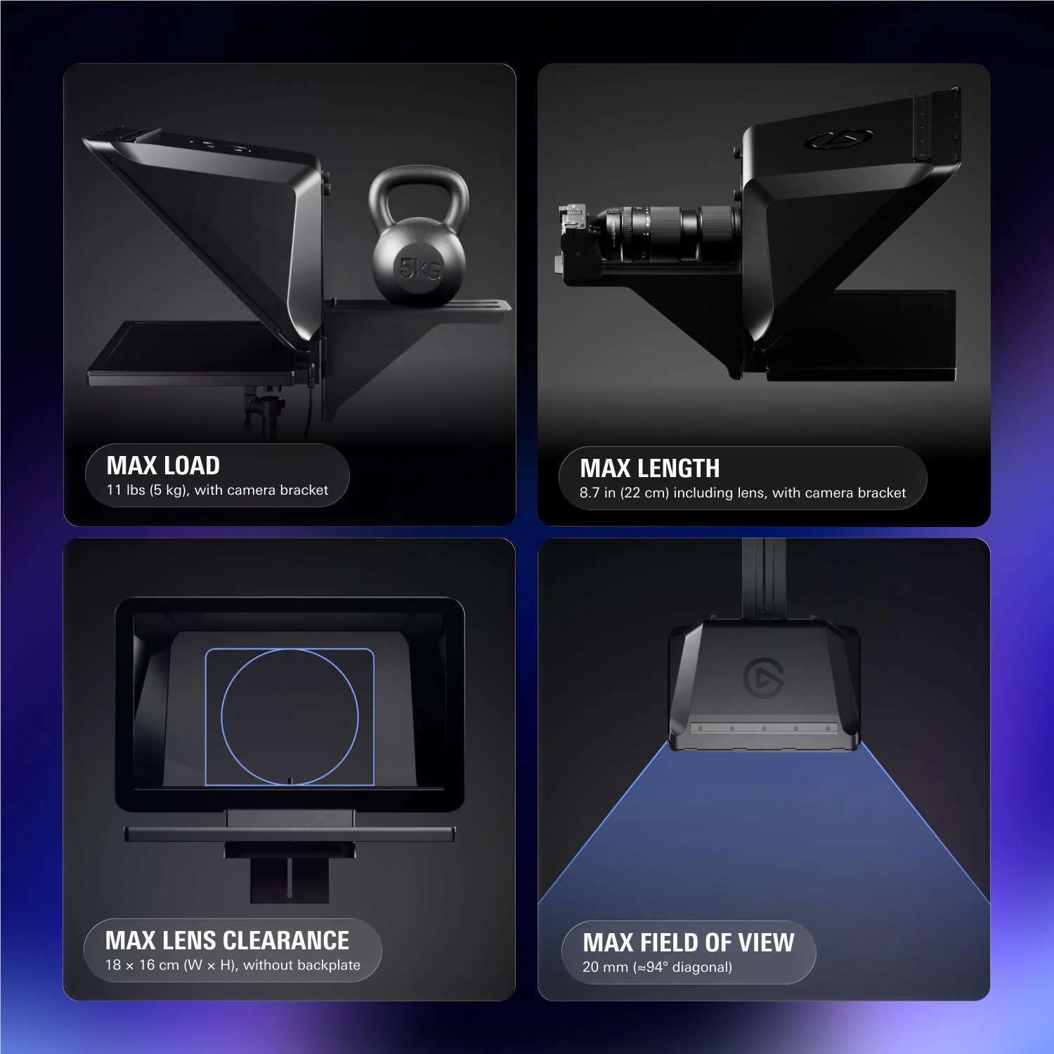 Elgato Prompter XL Full-Sized Teleprompter with Removable Display - Image 6