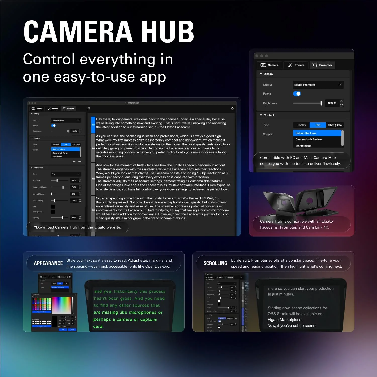 Elgato Prompter XL Full-Sized Teleprompter with Removable Display - Image 9