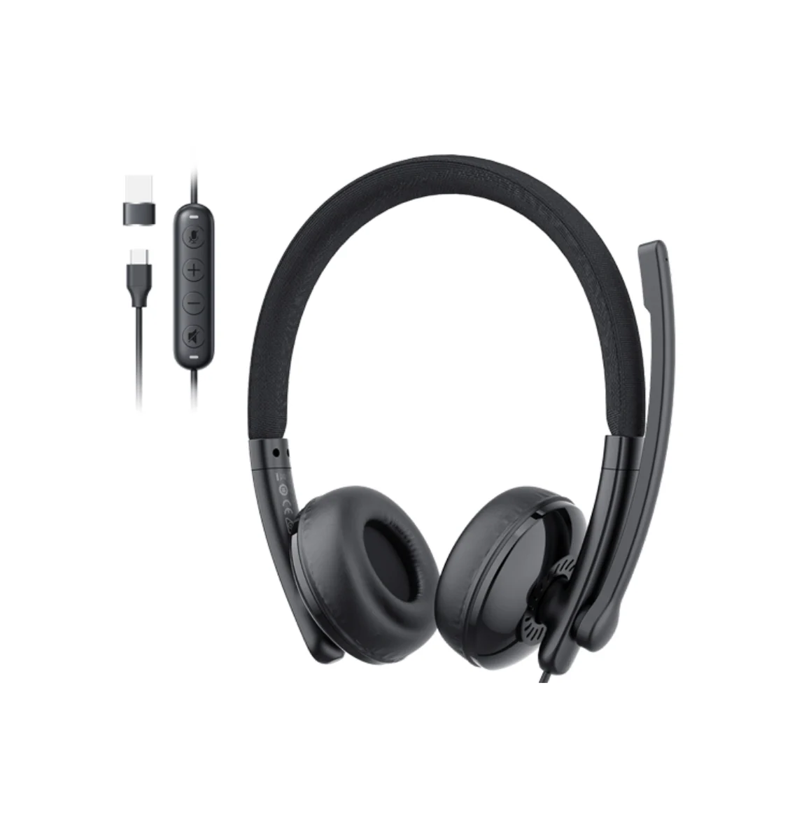 eMeet GeniusCall HS50 USB-C Headset with Boom Microphone