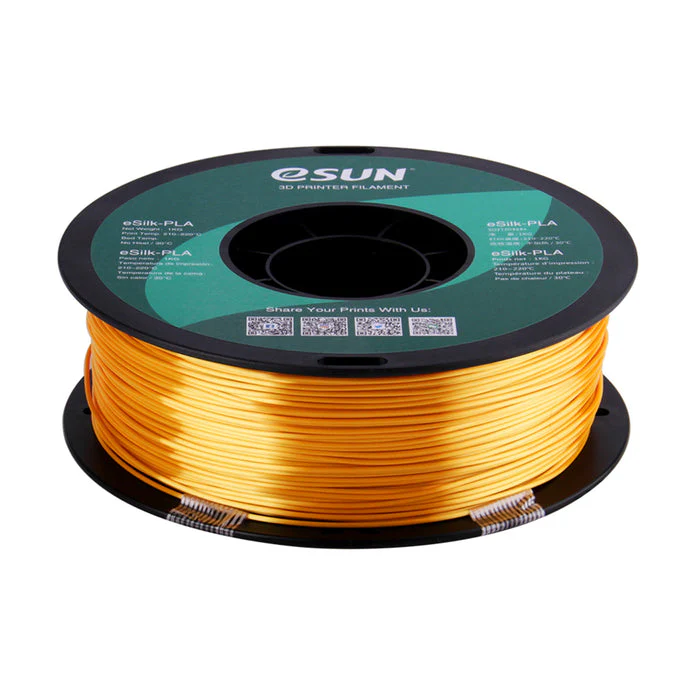eSun Silk PLA 3D Print Filament 1.75mm 1kg - Gold