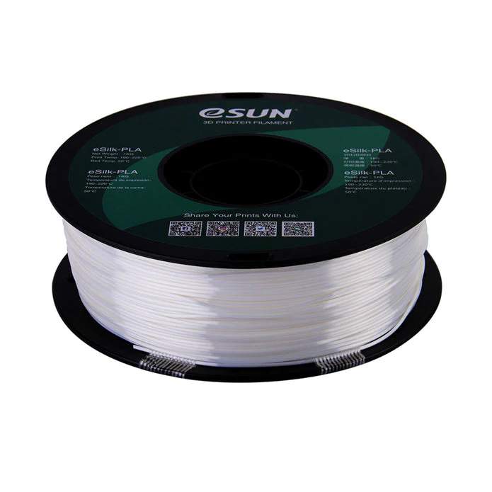 eSun Silk PLA 3D Print Filament 1.75mm 1kg - White