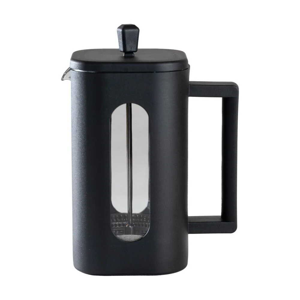 Euroline Coffee & Tea Maker Plunger French Press Square Shaped 1000ml (Black)