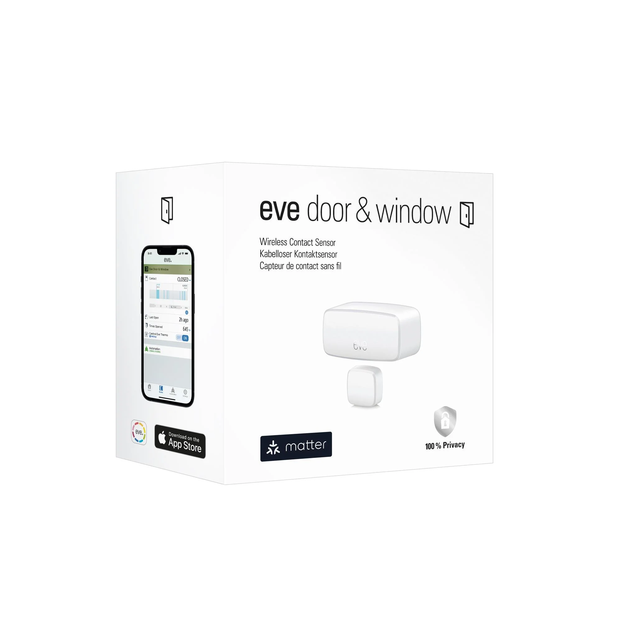 Eve Door & Window (Matter) Smart Contact Sensor - Image 2