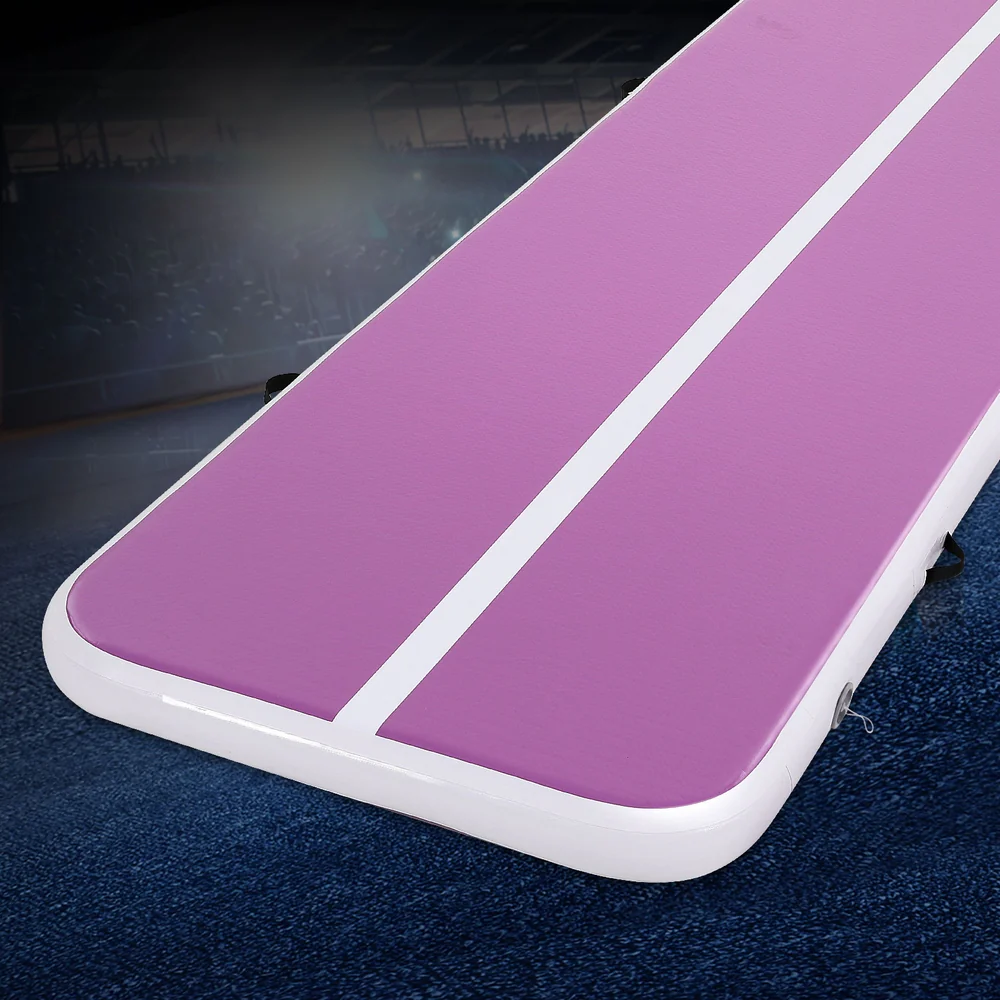 Everfit 3M Air Track Gymnastics Tumbling Exercise Cheerleading Mat Inflatable Purple - Image 2