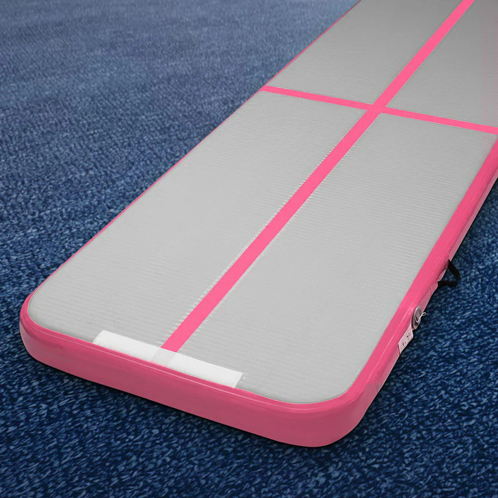 Everfit 3M Air Track Gymnastics Tumbling Exercise Yoga Mat Inflatable (Pink) - Image 2