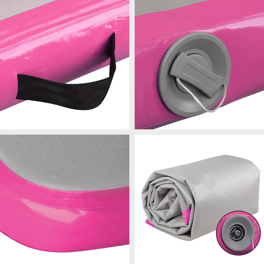 Everfit 3M Air Track Gymnastics Tumbling Exercise Yoga Mat Inflatable (Pink) - Image 4