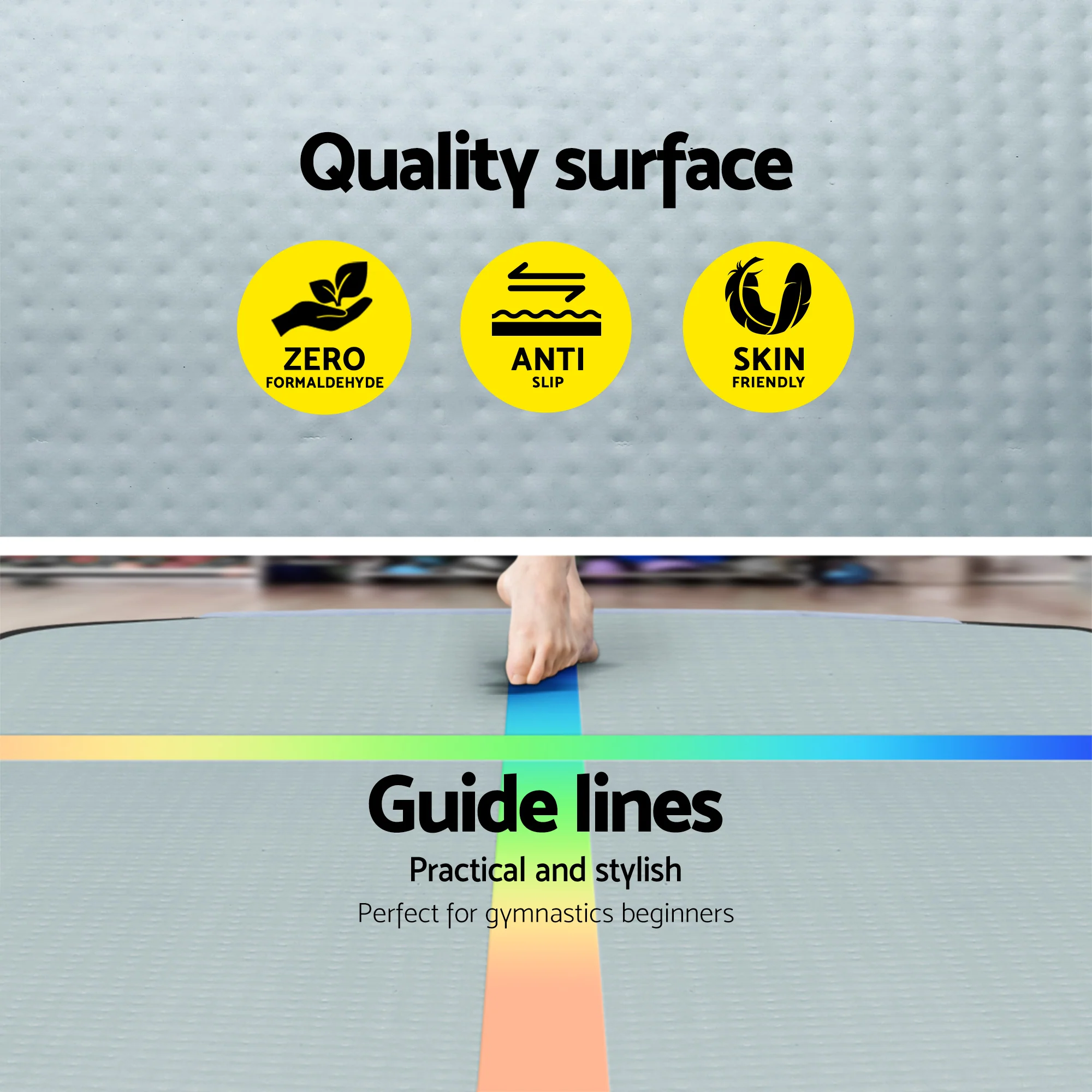 Everfit 4M Air Track Gymnastics Tumbling Exercise Cheerleading Mat Inflatable (Multiple Colour) - Image 6