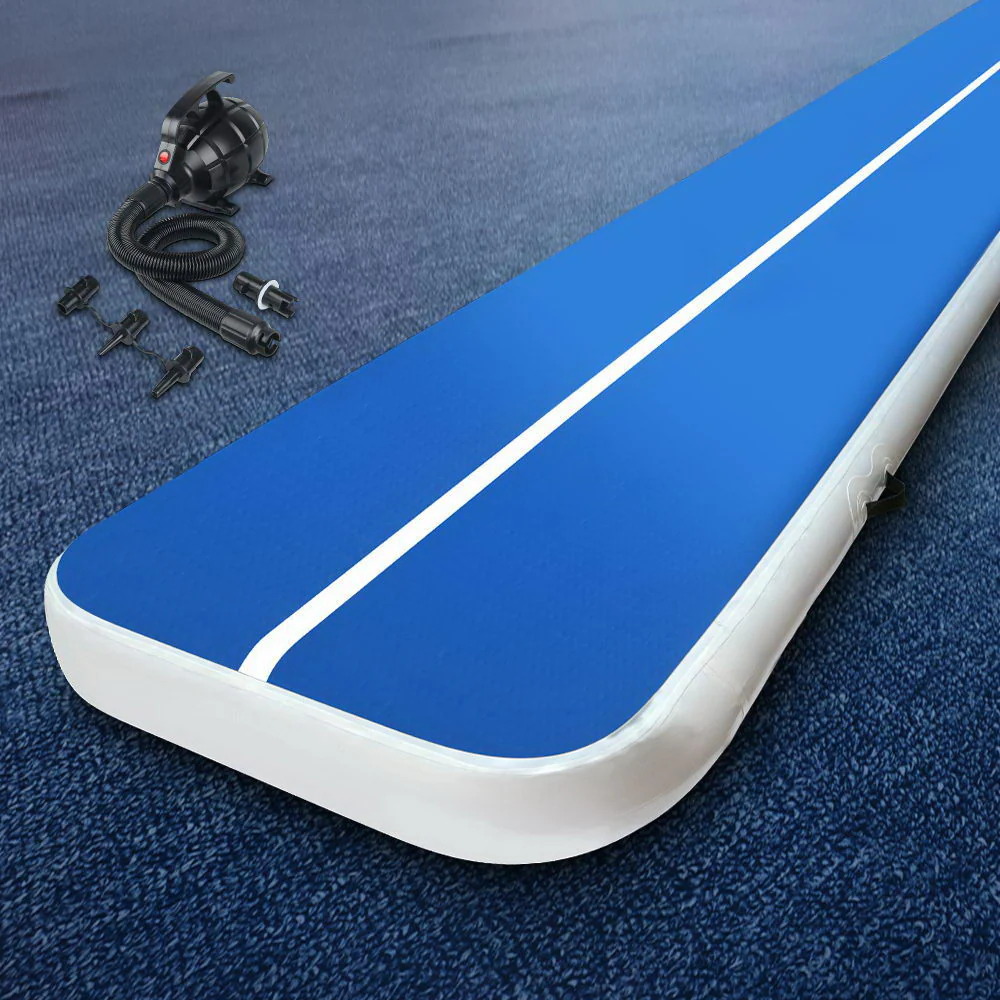 Everfit 4M Air Track Gymnastics Tumbling Exercise Yoga Mat with Pump Inflatable - Image 2