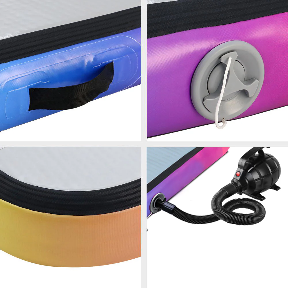 Everfit 4X1M Air Track Inflatable Mat Airtrack Tumbling Floor Gymnastics Pump MC - Image 4