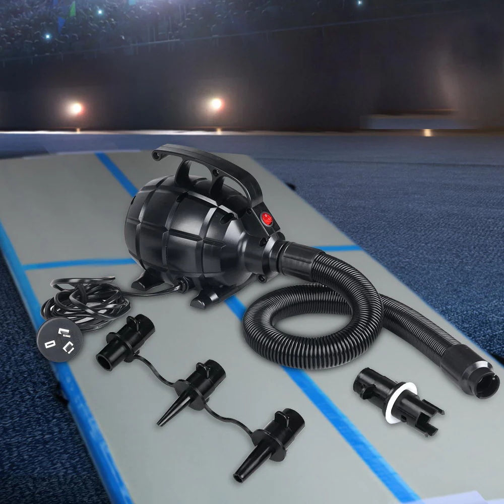 Everfit 500W Electric Air Pump Air track Inflatable Gymnastics Mat 3 Nozzles Adaptor - Image 2