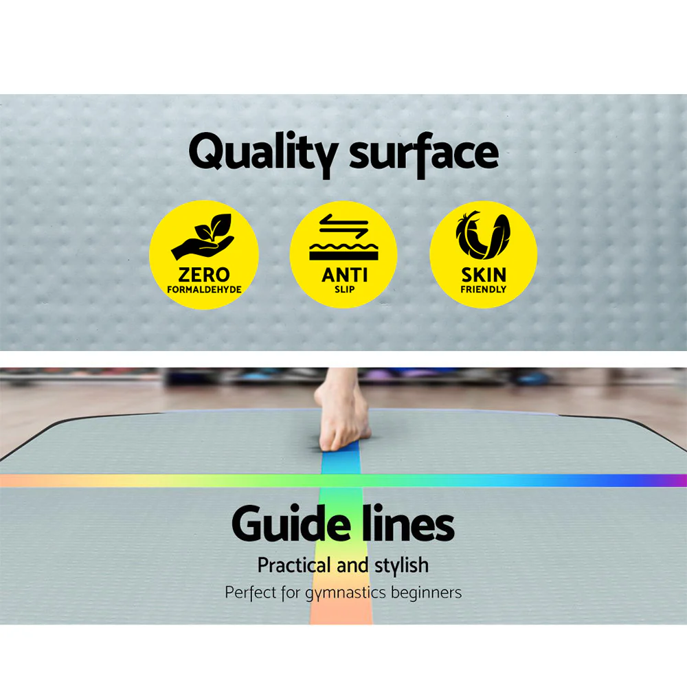 Everfit 5M Air Track Gymnastics Tumbling Exercise Mat with Pump Inflatable (Coloured) - Image 5