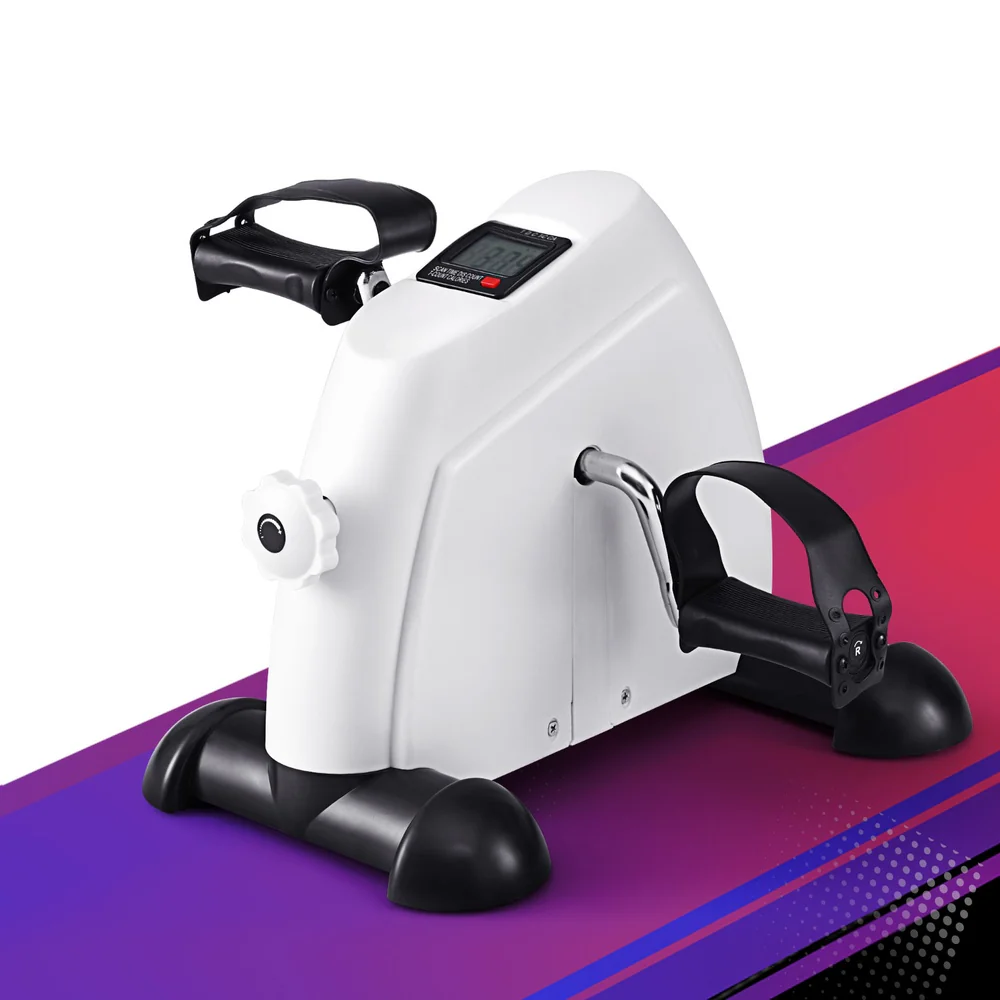 Everfit Pedal Exerciser Mini Exercise Bike Cross Trainer Under Desk Bike White - Image 2