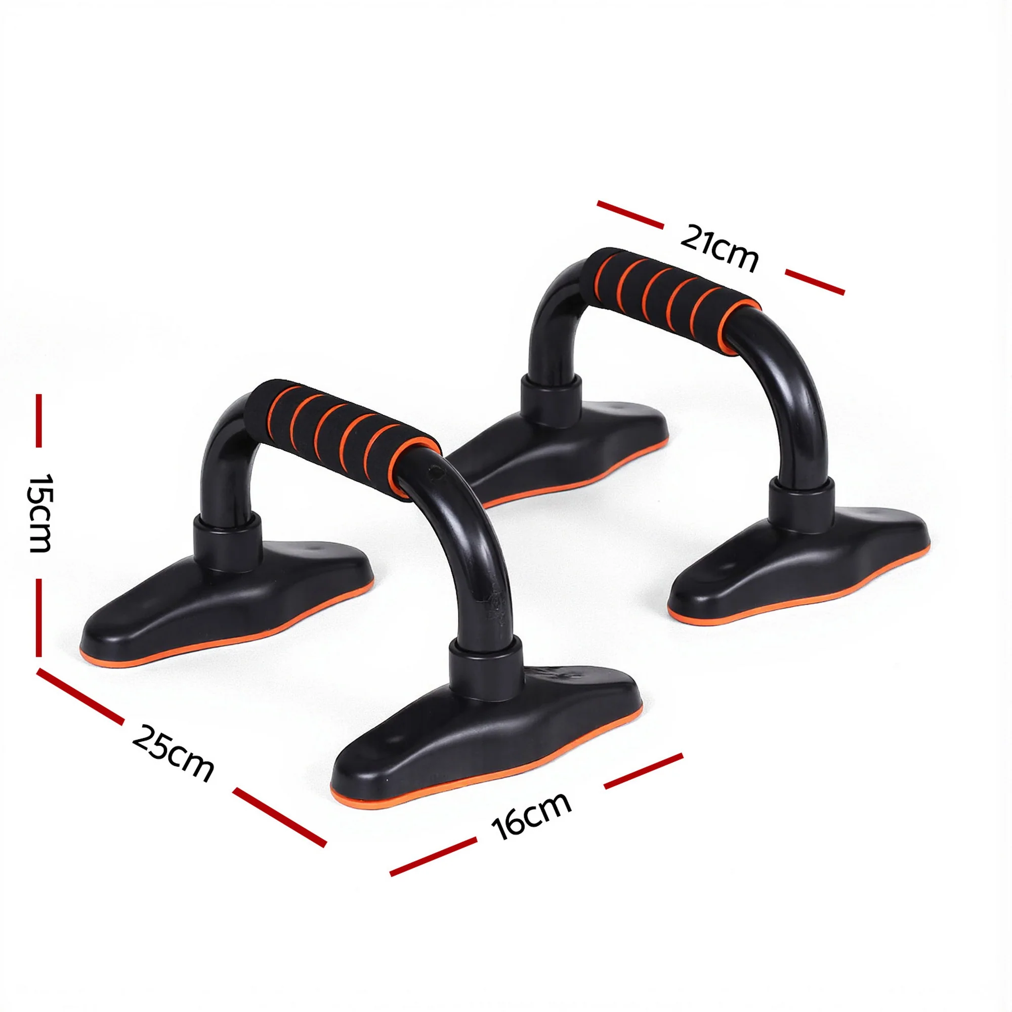 Everfit Push Up Bars Stands Parallel Handles Home Gym Fitness Strength Training - Image 3