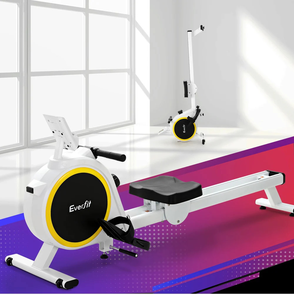 Everfit Rowing Machine 16 Levels Magnetic Rower Home Gym Cardio Workout - Image 2