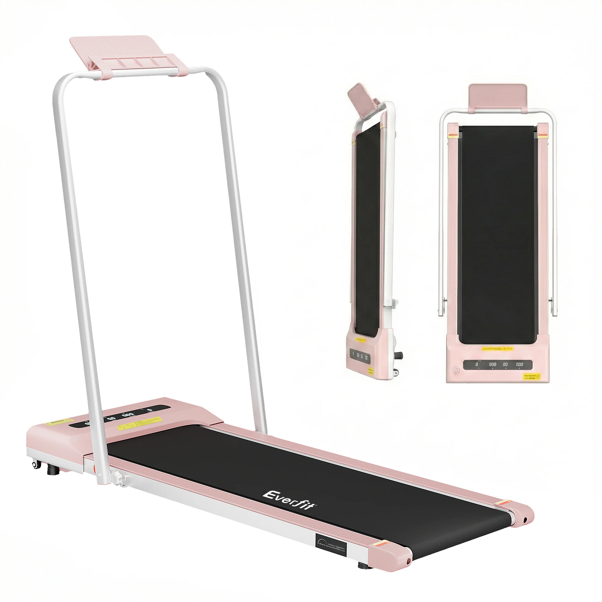 Everfit Treadmill Electric Walking Pad Under Desk Home Gym Fitness 380mm (Pink) - Image 4