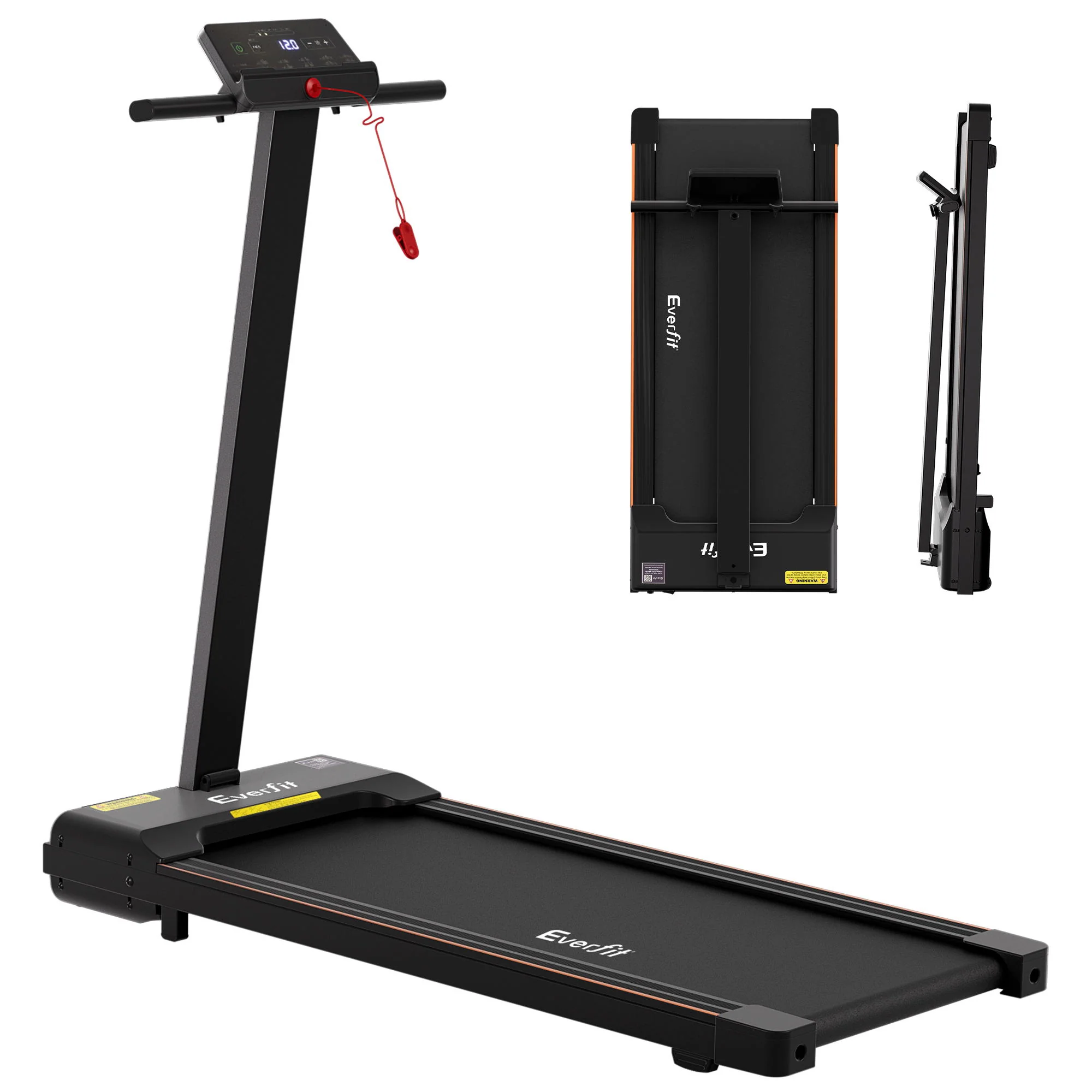 Everfit Walking Pad Treadmill 2 in 1 Foldable for Home Gym 40cm Wide Belt 12 Programs with App