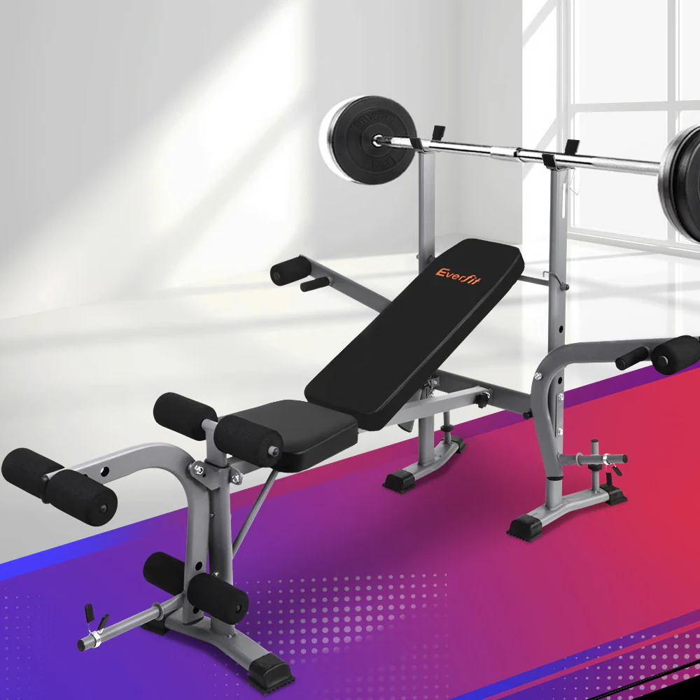 Everfit Weight Bench 8 in 1 Bench Press Adjustable Home Gym Station 200kg - Image 2