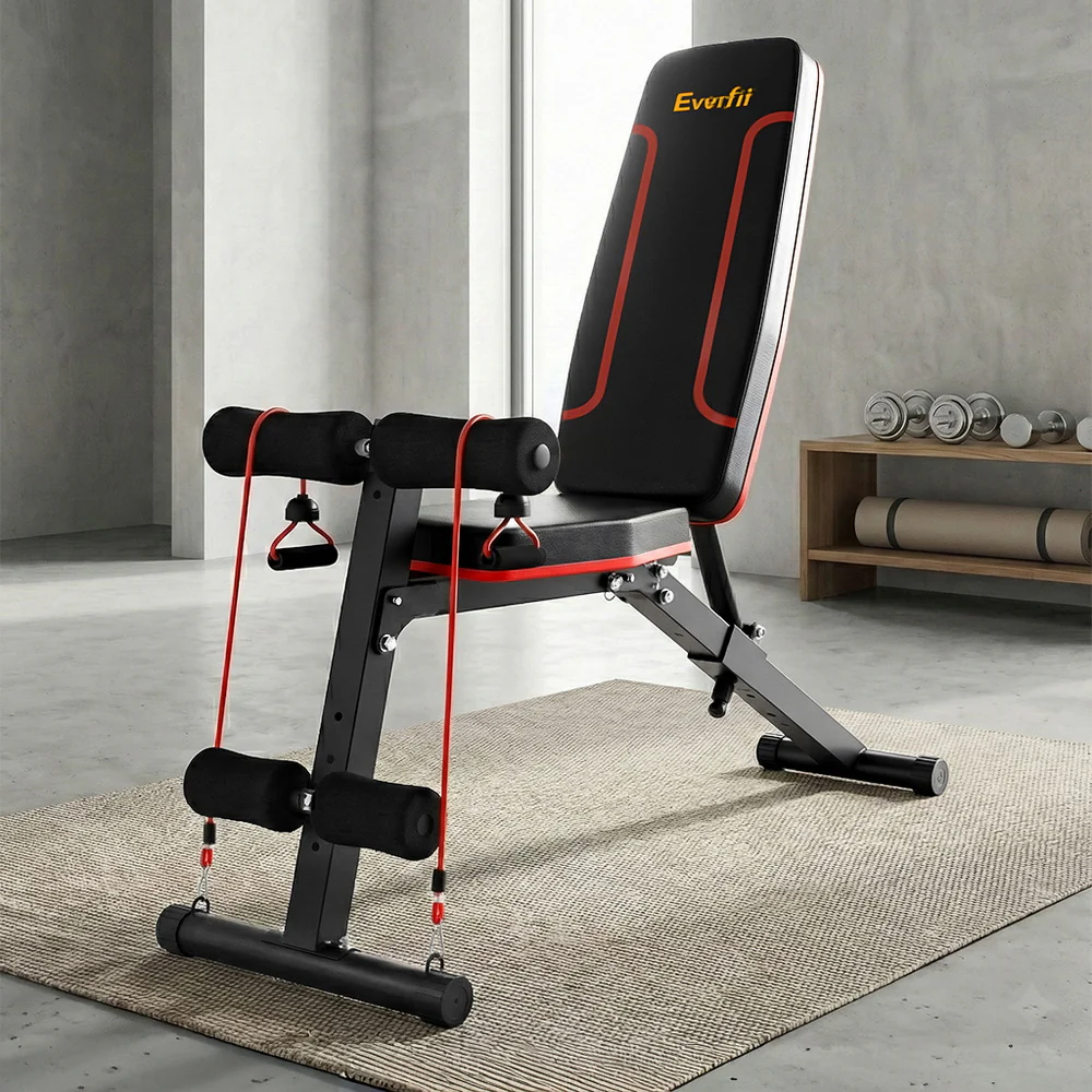 Everfit Weight Bench Adjustable FID Bench Press Home Gym 150kg Capacity - Image 2