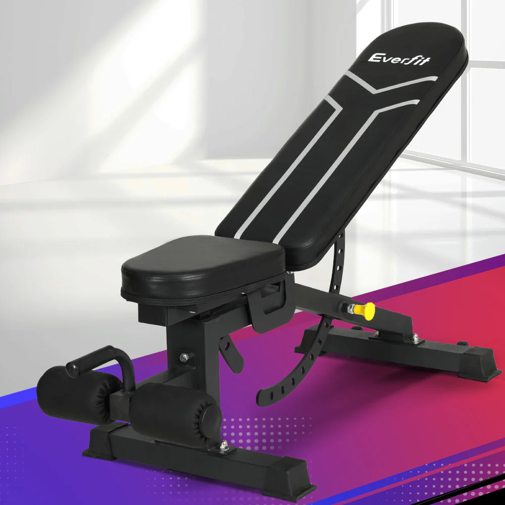 Everfit Weight Bench Adjustable FID Bench Press Home Gym 450kg Capacity - Image 2