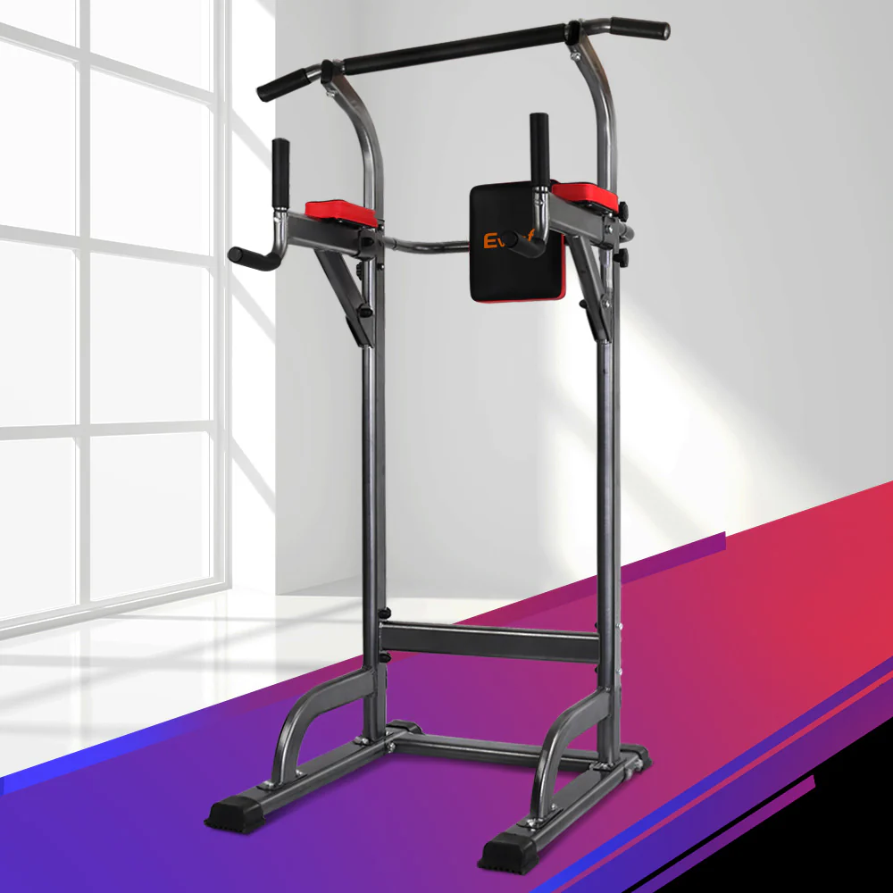 Everfit Weight Bench Chin Up Tower Bench Press Home Gym Wokout 200kg Capacity - Image 2