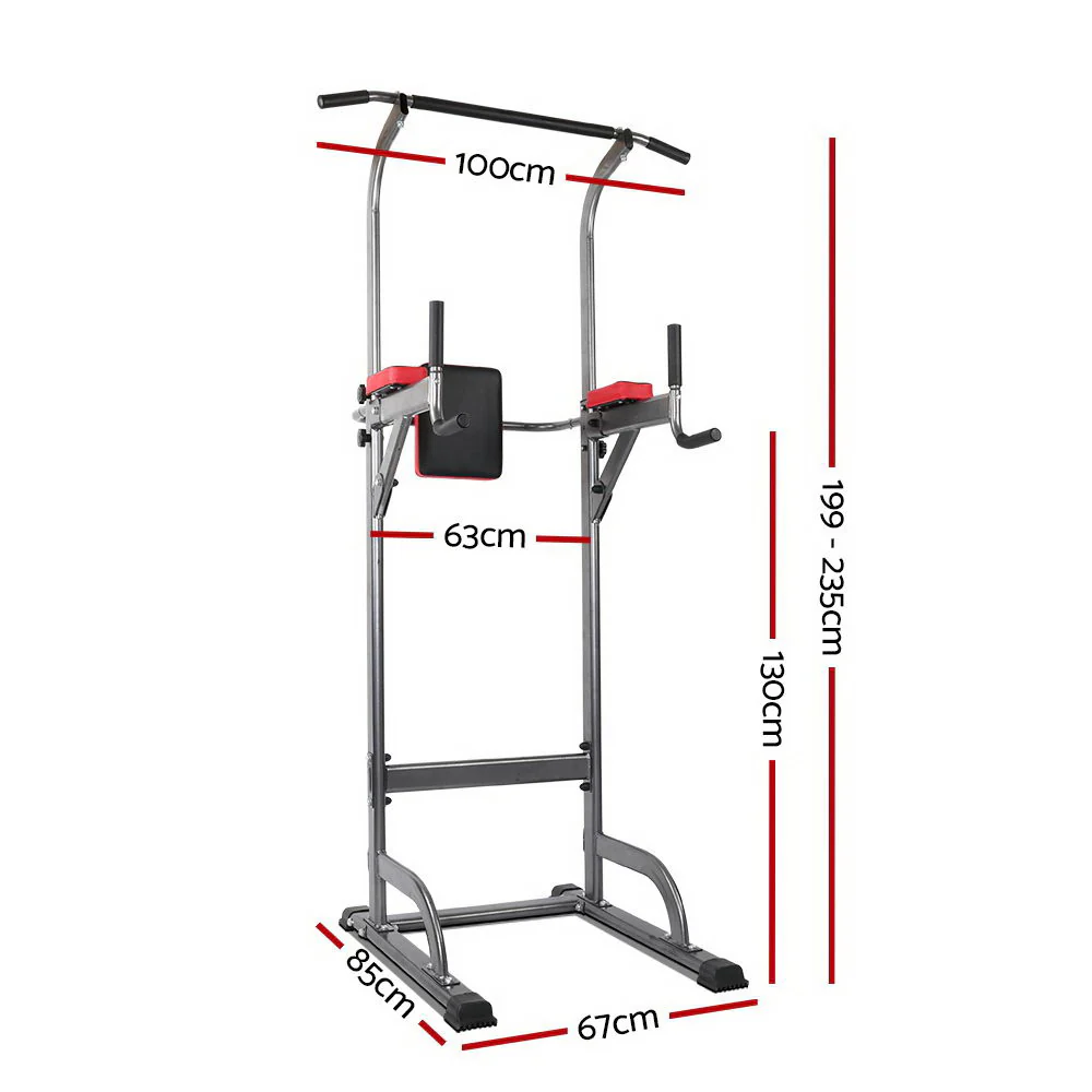 Everfit Weight Bench Chin Up Tower Bench Press Home Gym Wokout 200kg Capacity - Image 3