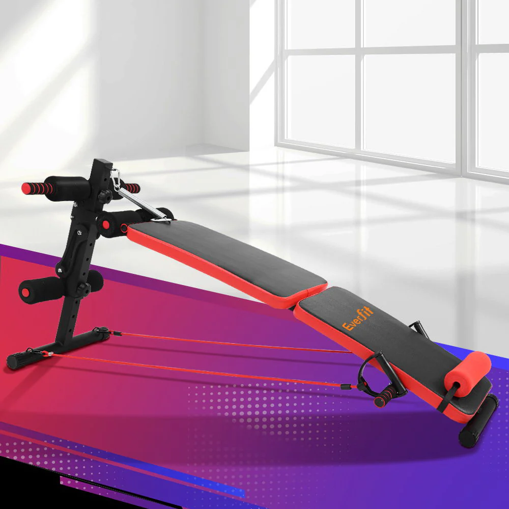Everfit Weight Bench Sit Up Bench Press Foldable Home Gym Equipment - Image 2
