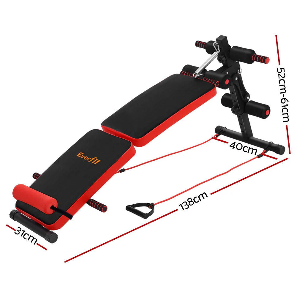 Everfit Weight Bench Sit Up Bench Press Foldable Home Gym Equipment - Image 3