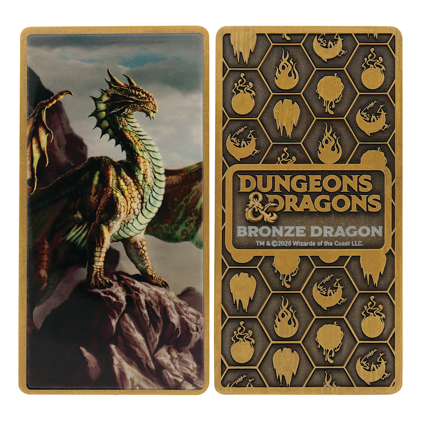 Fanattik Limited Edition Dungeons & Dragons - Metallic Dragons 5 Piece Ingot Set - Image 3
