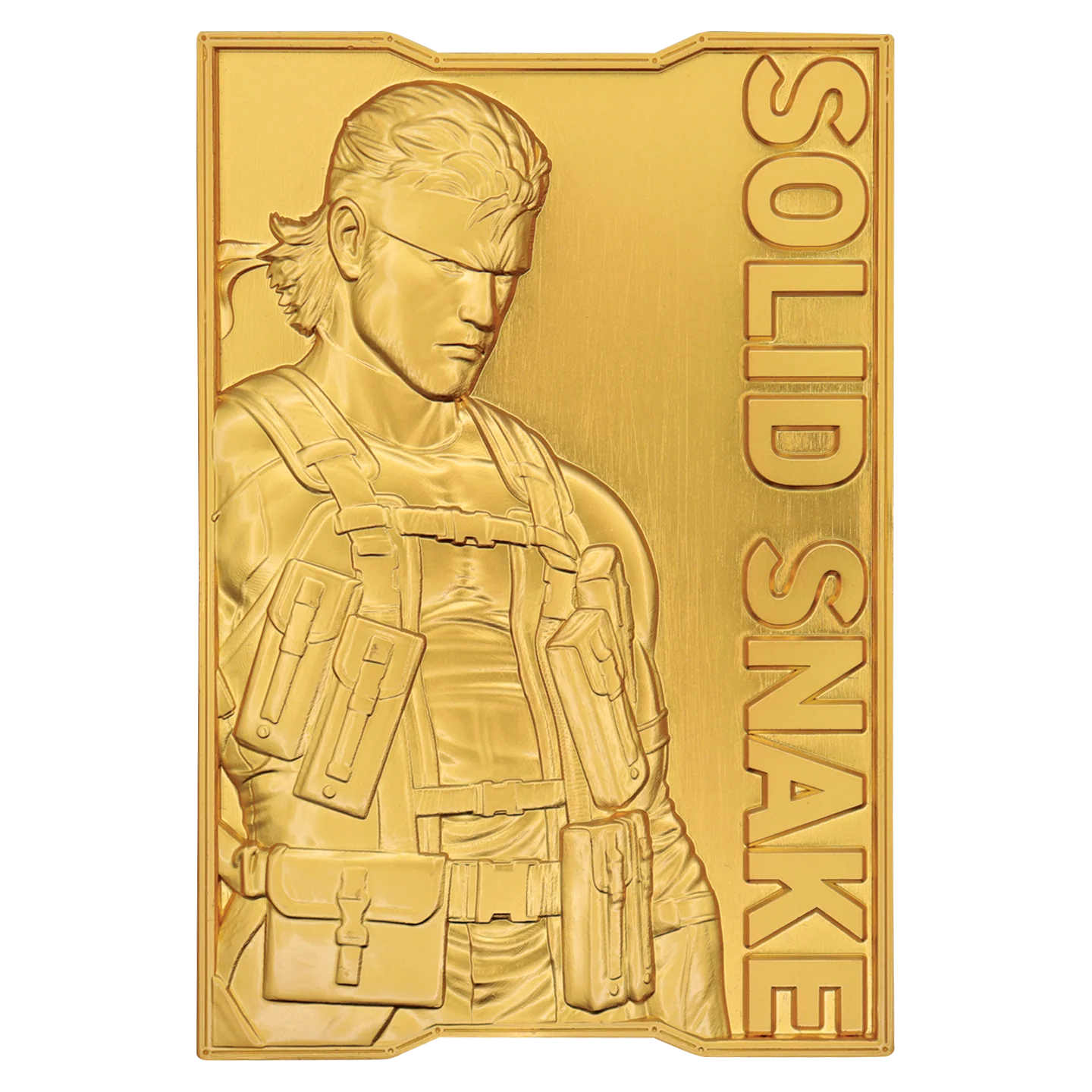 Fanattik Limited Edition Metal Gear Solid 2 24k Gold Plated Snake Ingot