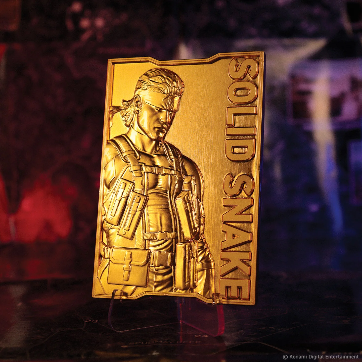Fanattik Limited Edition Metal Gear Solid 2 24k Gold Plated Snake Ingot - Image 6