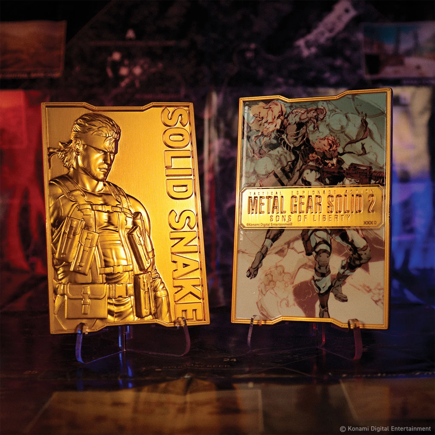 Fanattik Limited Edition Metal Gear Solid 2 24k Gold Plated Snake Ingot - Image 7