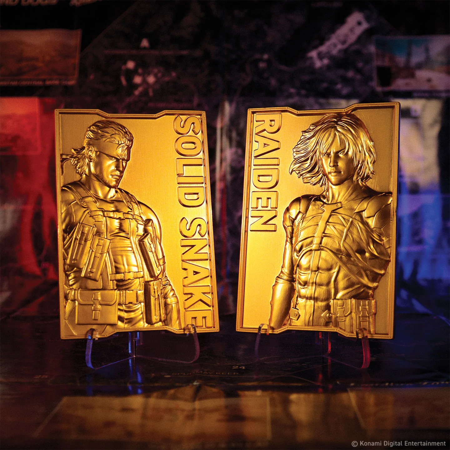 Fanattik Limited Edition Metal Gear Solid 2 24k Gold Plated Snake Ingot - Image 8
