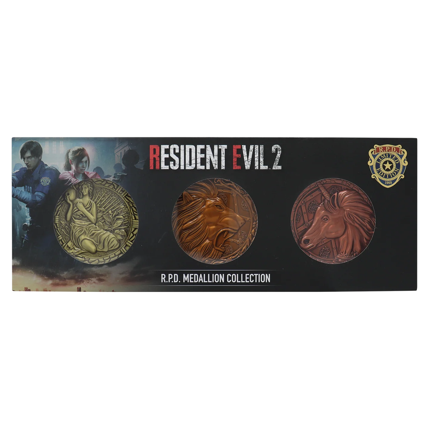 Fanattik Limited Edition Resident Evil 2 - Set of 3 Medallions