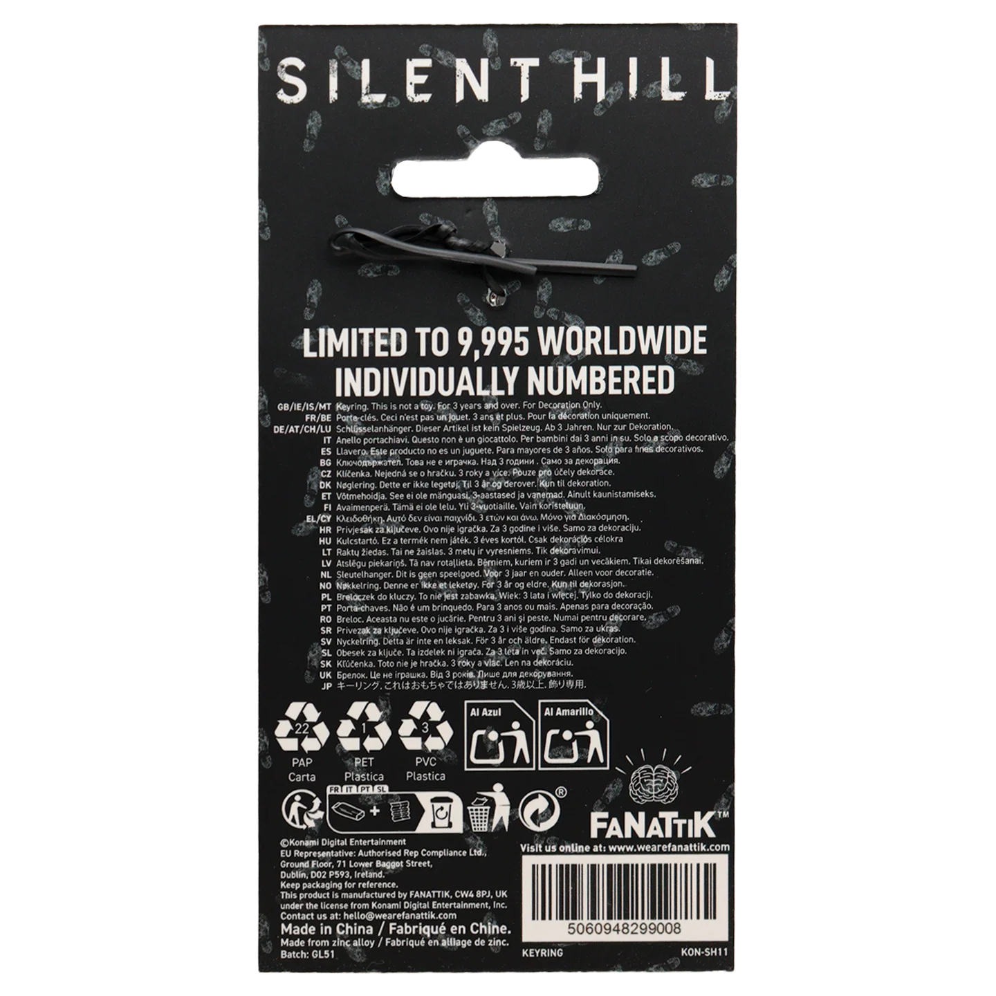 Fanattik Limited Edition Silent Hill 2 -  Hotel Keychain - Red Edition - Image 4